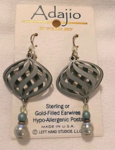 ADAJIO GREEN DANGLE EARRINGS MADE IN USA SIENNA SKY NEW WITH TAGS - Picture 1 of 4