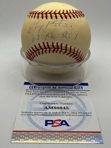 Gary Peters 63 AL ROY White Sox Signed Autograph OMLB Baseball PSA DNA *45 - Picture 1 of 2