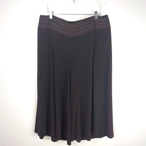 Pantalones Palazzo Cato para mujer 18/20 marrón pierna ancha por encima del tobillo/Capri 21 en entrepierna - Imagen 1 de 10