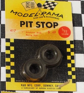 MODELRAMA REIFENPAAR 1" GOODYEAR WIDE RENNSLICK NEU ALTER LAGERBESTAND - Bild 1 von 1