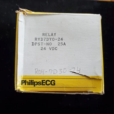 RYD7DYO-24  PHILIPS Relay-new IN box-DPST 25A 24VDC - Image 1 of 3