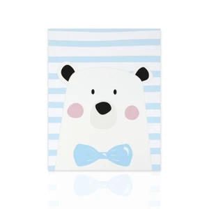 Quadro moderno per bambini Orso - ideale per la cameretta nascita regalo - Imagen 1 de 4