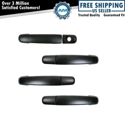 Juego de 4 manijas de puerta exteriores delanteras y traseras para Chevy GMC Pontiac Foto 1 de 4