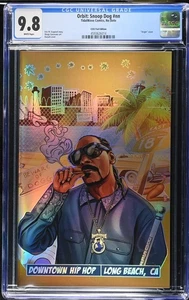 LIMITED TO 25 ORBIT DOWNTOWN HIP HOP #9 SNOOP DOGG GOLD FOIL COVER C2E2 CGC 9.8 - Picture 1 of 2