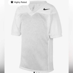 Nike Dri-FIT White Practice Football Jersey Big Kids' (Boys') Size large - Picture 1 of 9