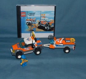 TOWN: CITY, COAST GUARD 4WD & JET SCOOTER SET 7737 - LEGO - 2008 - USED