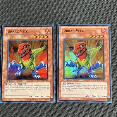 Jurrac Velo HA02-EN036 Hidden Arsenal 2 Super Rare Yugioh Card 1st Edition 2 - Image 1 of 4