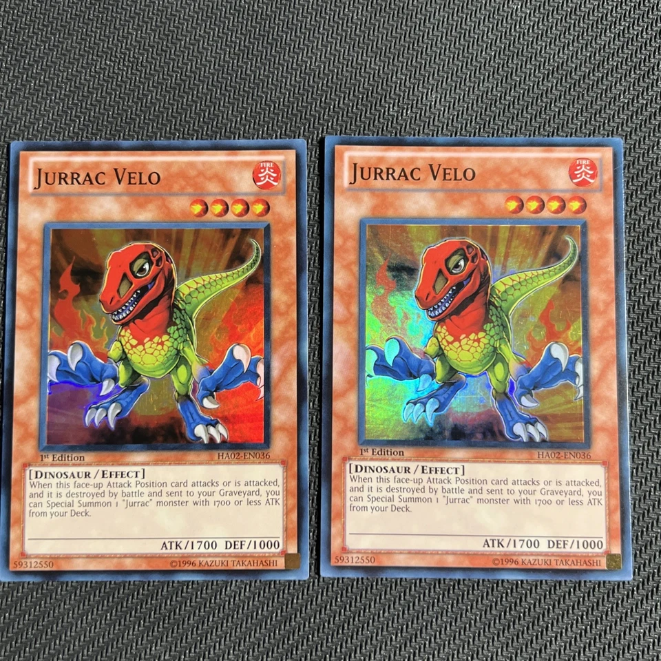 Jurrac Velo HA02-EN036 Hidden Arsenal 2 Super Rare Yugioh Card 1st Edition 2 - Image 1 of 4