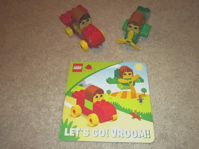 LEGO Duplo Read & Build Let’s Go! Vroom! Storybook 12pc Race Car Airplane - Image 1 of 4