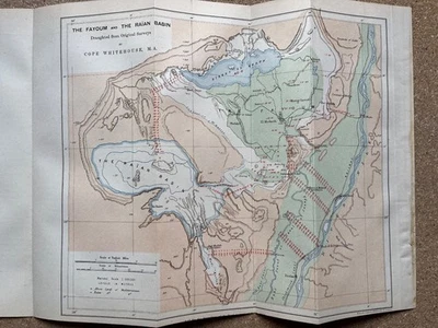 Antique map of the Farouk and Raïan Basin Egypt Faiyum Oasis 1887 - Image 1 of 4