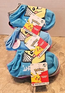 Calcetines Pokémon Niñas Talla No Show Pequeña Total de 20 Pares Etiquetas Nuevas (2 Paquetes 6+8) - Imagen 1 de 3