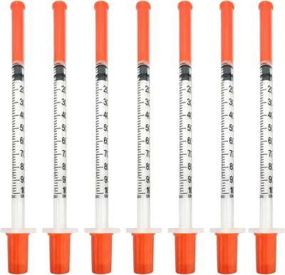 Hautllaif 20 Pack 1Ml 31G 0.3X13Mm Plastic Multiple Uses Measuring Tools