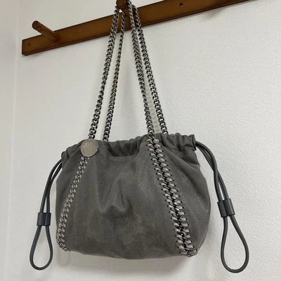 Stella Mccartney Faux Leather Tote Bag Falabella Auth Gray Women UK 122561 - Image 1 of 4