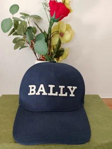 Bally Embroidered Baseball Cap In Blue, Size 59 - Picture 1 of 11