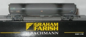 Graham Farish N Gauge 373-554A BP Black 100 ton Bogie Tank Wagon Weathered - Picture 1 of 5