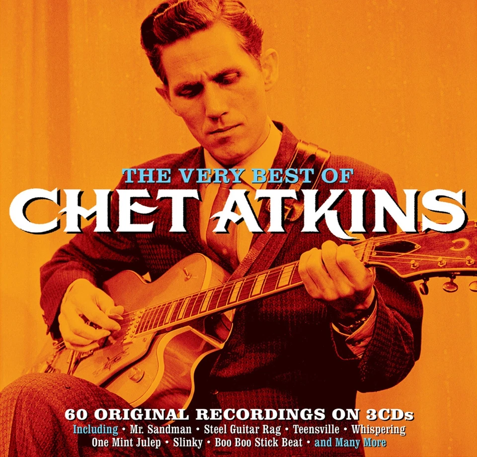 CHET ATKINS  * 60 Greatest Hits * NEW 3-CD Box Set * All Original Recordings - Imagem 1 de 2