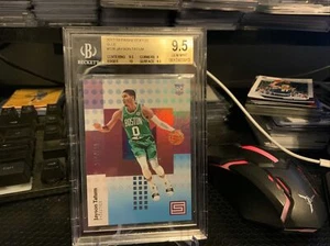2017-18 Panini Status Jayson Tatum /199 Blue RC #128 Celtics BGS 9.5 W/SUB 10!! - Picture 1 of 2