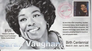 6° Cachets Sarah Vaughn Vocalista de Jazz Nacimiento Centenario Edición Limitada - Imagen 1 de 1
