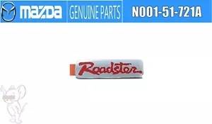MAZDA Roadster MX-5 MIATA NA8C EMBLEM Budge Sticker REAR RED JDM OEM - Picture 1 of 8