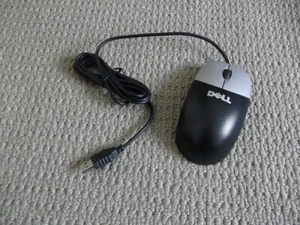 DELL M-UVDEL1 - 3-BUTTON USB WIRED OPTICAL MOUSE - BLACK/SILVER - TESTED WORKING - Picture 1 of 1