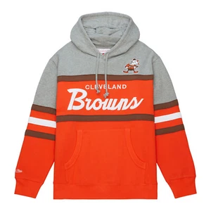 NWT Men's Cleveland Browns Mitchell & Ness Head Coach Pullover Hoodie $110 - Picture 1 of 3