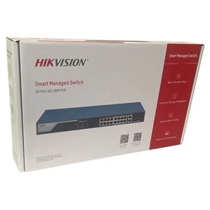 Commutateur Ethernet Hikvision PoE Smart Managed 16 ports DS-3E1318P-EI - Photo 1/5