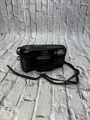 Fuji Discovery 190 Zoom Point & Shoot Film 35mm Auto Focus Tested Works Black #4 - Image 1 of 4