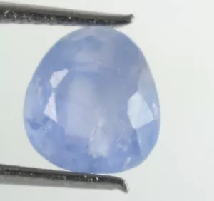 Pietra preziosa zaffiro blu Ceylon 3,15 ct 100% forma naturale certificata BS58 - Foto 1 di 13