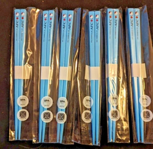 Six Sets Hello Kitty Sanrio Chopsticks 6.5" Cute Kitty Kitchen Utensil Food Kids - Picture 1 of 2