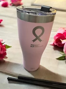 Vaso moderno simple cinta de concientización sobre el cáncer de mama rosa amigo idea de regalo nuevo - Imagen 1 de 8