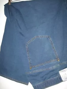 New Women's PULL-ON BLUE JEANS Catherines 5X Slim Leg stretch KNIT JEAN - Picture 1 of 9