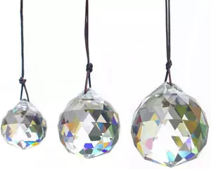 30/40/50Mm Faceted Suncatcher Crystal Ball Chandelier Prisms - Picture 1 of 12