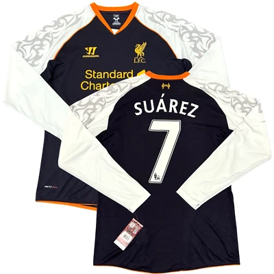 2012/13 Liverpool Third Jersey No7 Suarez средний воин длинным рукавом EPL 3-й набор - Изображение 1 из 4
