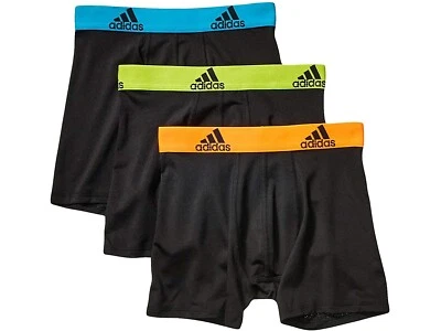 adidas 269352 Boys Sport Performance Climalite 3-Pack Boxer Brief Size Medium - Image 1 of 2