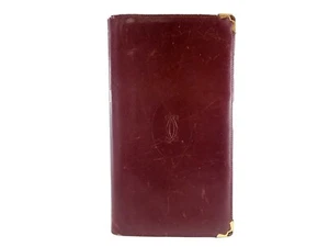 Portafoglio lungo Cartier Must Line bifold bordeaux - Foto 1 di 19