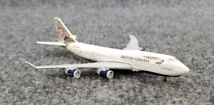 SCHABAK DIECAST PASSENGER PLANE BOEING 747 BRITISH AIRWAYS  5" LONG 4 1/2" GERMA