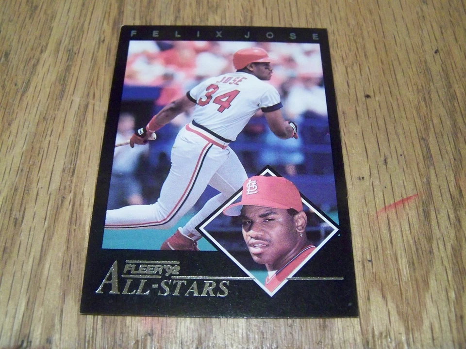 FELIX JOSE  1992 FLEER ALL - STARS   BASEBALL CARD # 1 - Image 1 of 1