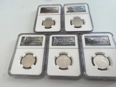 2011-S CLAD NATIONAL PARK QUARTER SET EARLY RELEASE NGC PF70 ULTRA CAMEO - Image 1 of 4