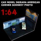 1:64 Diorama American Corner Scenery American street Parking Display For RC Car