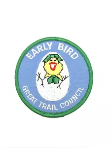 Vintage Girl Scout Great Trail Council Early Bird Patch - Picture 1 of 3