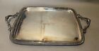 Antique Victorian Silver Plate Serving Platter Tray