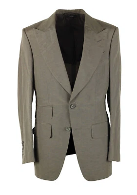 Abrigo deportivo TOM FORD Atticus verde grisáceo talla 46/36R EE. UU. Chaqueta Blazer N... Foto 1 de 4