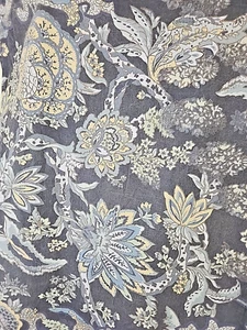 Pottery Barn Bristol Palampore Floral FULL/QUEEN Duvet Cover Blue + 2 KING Shams - Picture 1 of 17