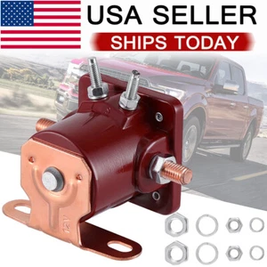12V Heavy Duty 4-Terminal Car Truck Hot Rod Starter Relay Solenoid For Ford SW3 - Foto 1 di 16
