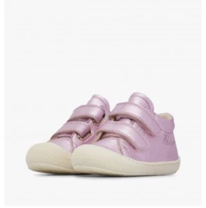 NWT Naturino Cocoon VL First-steps Leather And Suede Shoes In Pink - Size 4.5 - Picture 1 of 6