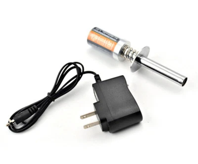 Nitro Rc Car Glow Plug & Charger For Kyosho Inferno Dbx Dst Nitro Tracker Fw06 - Image 1 of 4