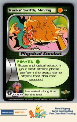 [MP] Trunks Swiftly Moving #99 - Dragonball Z: - DBZ TCG CCG 4215 - Image 1 of 2
