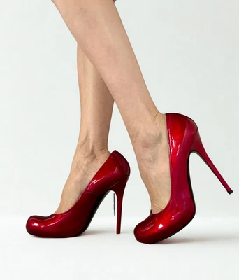 Zapatos de salón ALEXANDER McQUEEN charol rojo - talla 40 Foto 1 de 4