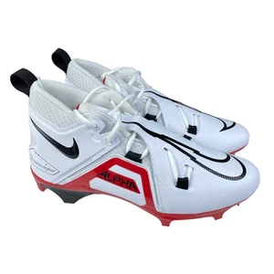 Tacchetti Ohio State Football Team Issued Nike Alpha Menace Pro bianco/nero/rosso - Foto 1 di 6