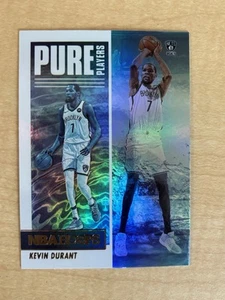 2021-22 Hoops Kevin Durant #10 BASKETBALL CARD HOLO Brooklyn Nets Pure Players - Picture 1 of 2